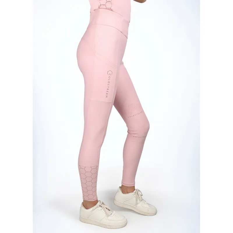 Coldstream Cranshaws Riding Tights - Blush Pink-1